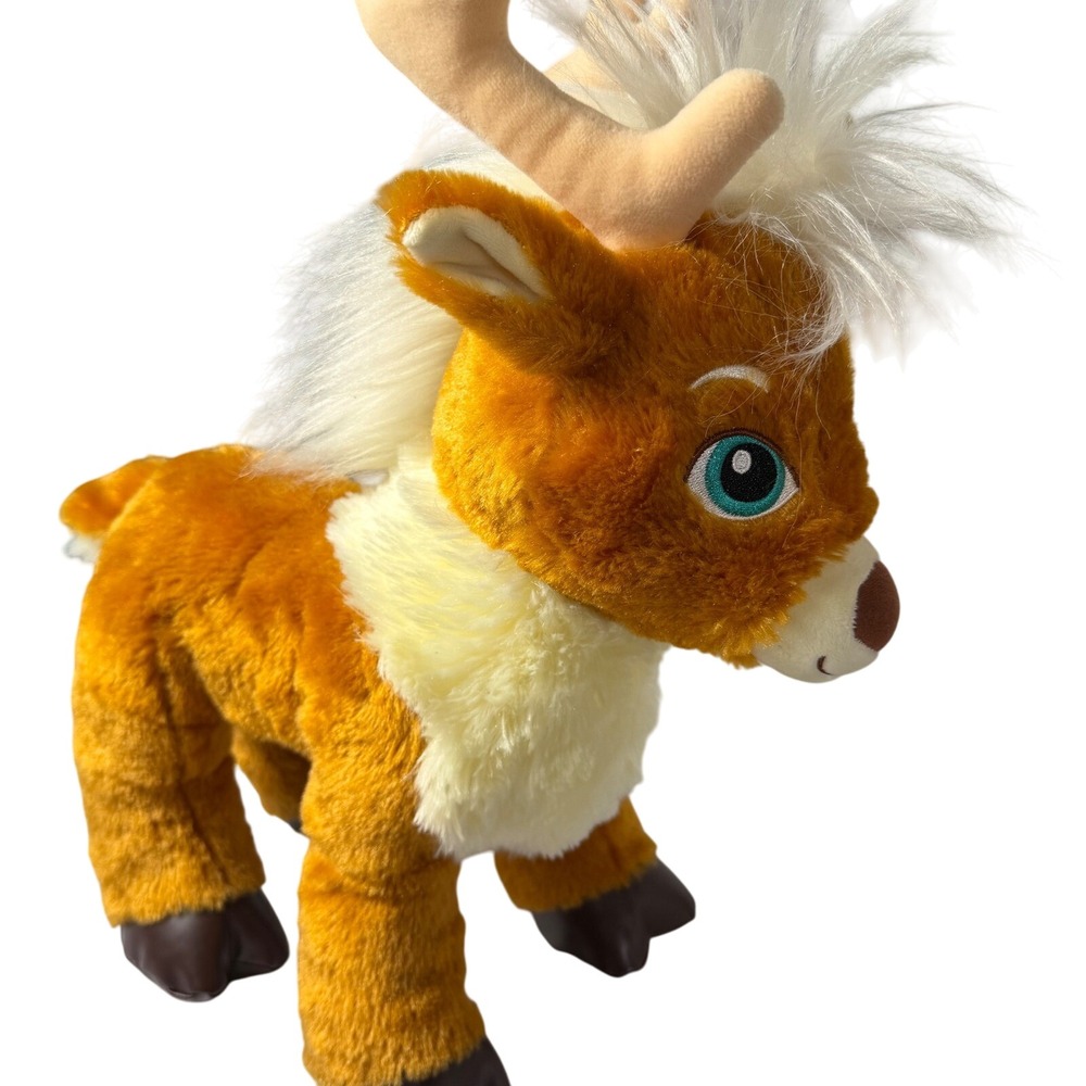 Build-A-Bear Reindeer Plush 19" Stuffed Animal Brown Cream‎ Holiday 2023 BAB